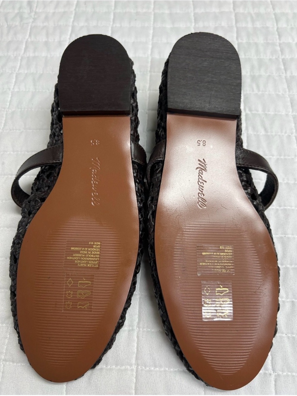 Madewell The Remy Mary Jane Flat in Dark Carob Size 8.5 NWOB - Picture 5 of 7